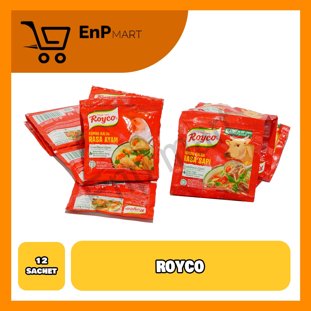 

Royco Ayam / Sapi 9 Gram - 1 Renceng isi 12 Sachet