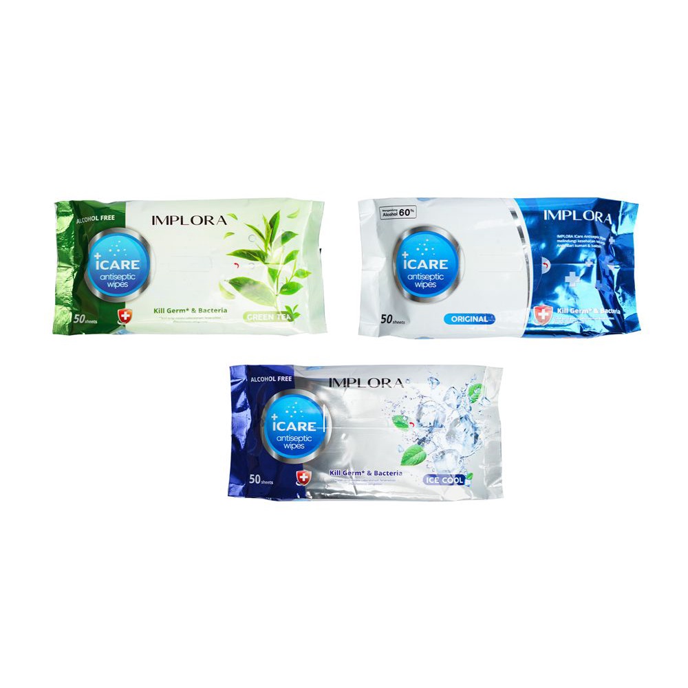 ❄️MATCHA❄️ IMPLORA TISSUE BASAH / IMPLORA ANTISEPTIC WIPES /IMPLORA ANTISEPTIK