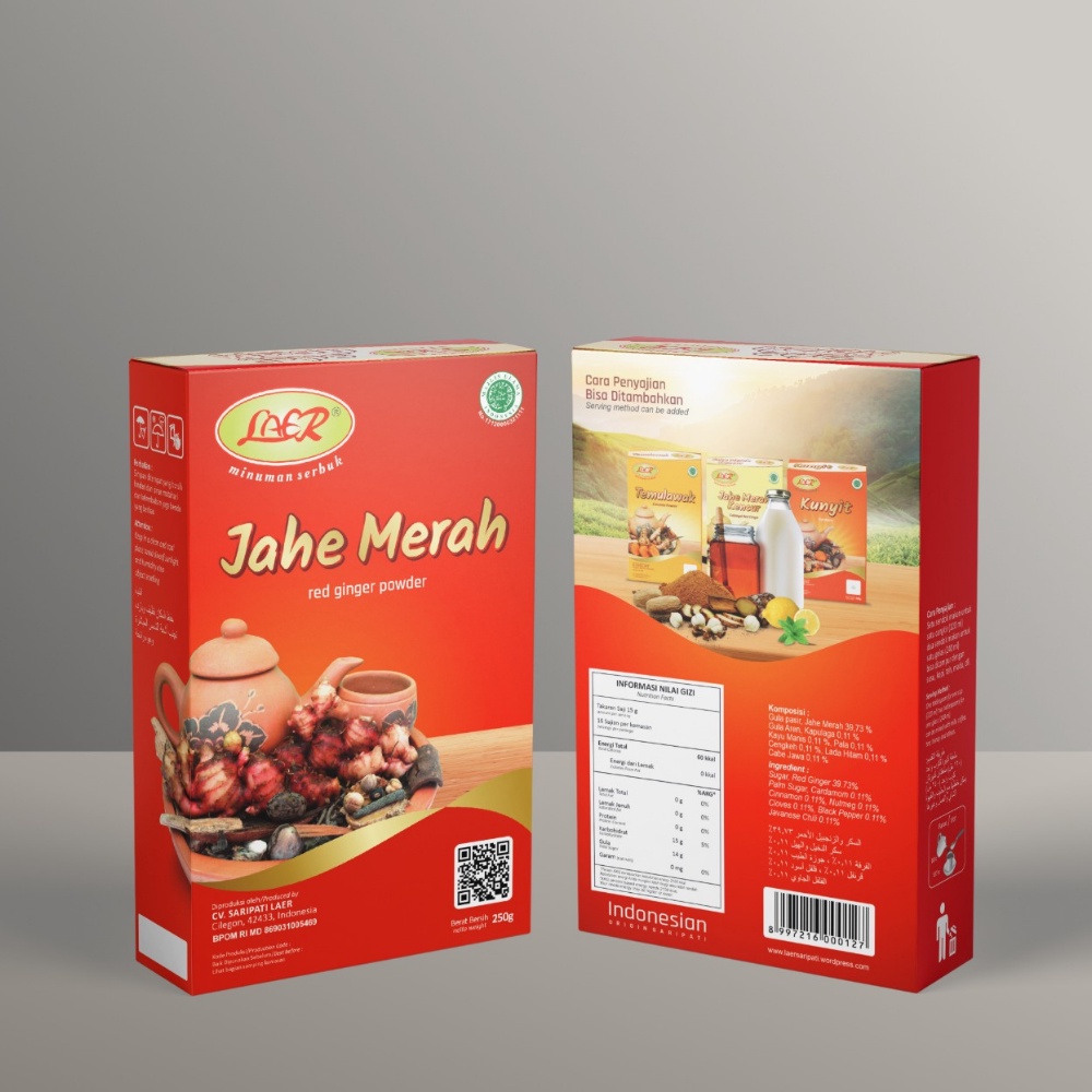 

LAER JAHE MERAH DUS 250 GRAM