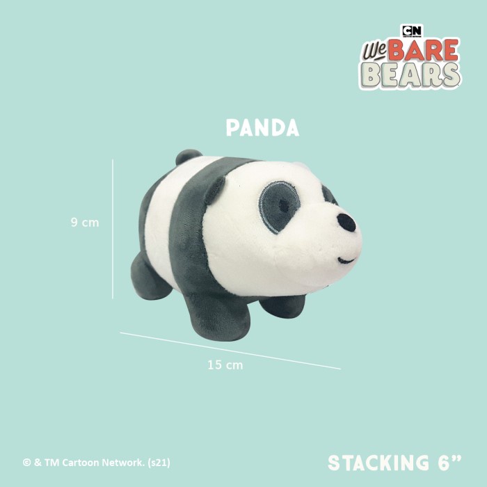 

We Bare Bears Stacking Plush / Boneka Tumpuk 6" Panpan