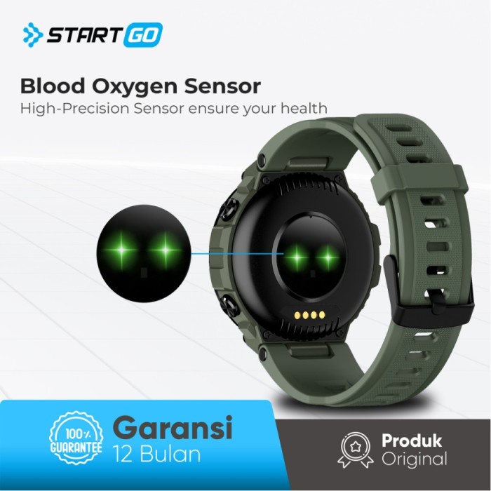 ADVAN STARTGO Smartwatch ARMY FORCE AMOLED HD Screen 60 Sports Modes
