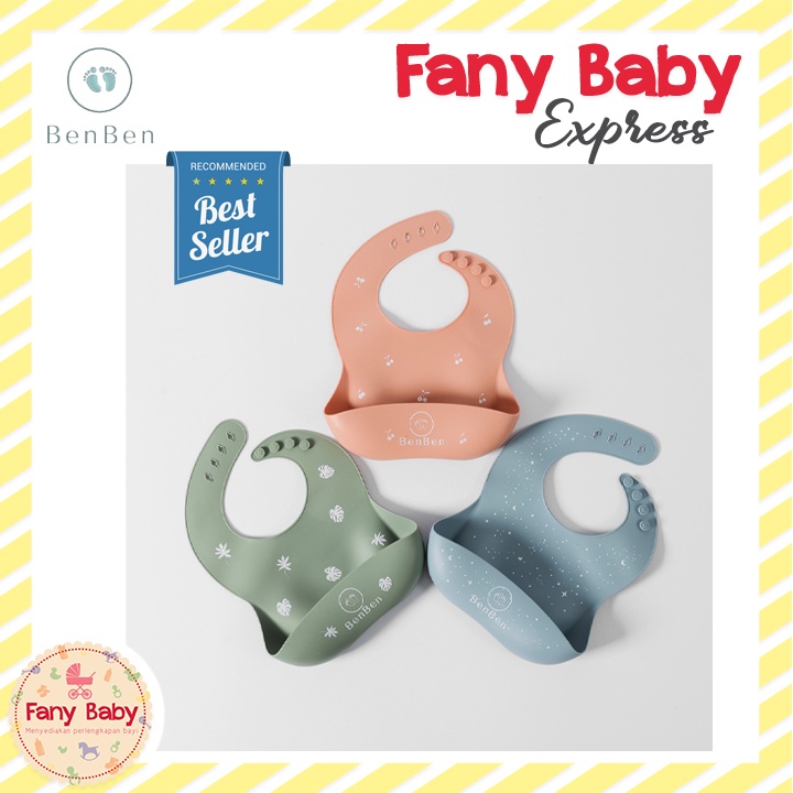 BENBEN SILICONE BABY BIBS PATTERN