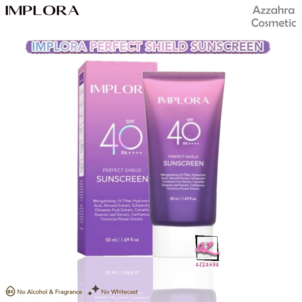 Implora Perfect Shield Sunscreen SPF 40 PA++++ | Sunscreen Wajah | Pelindung dari Sinar Matahari