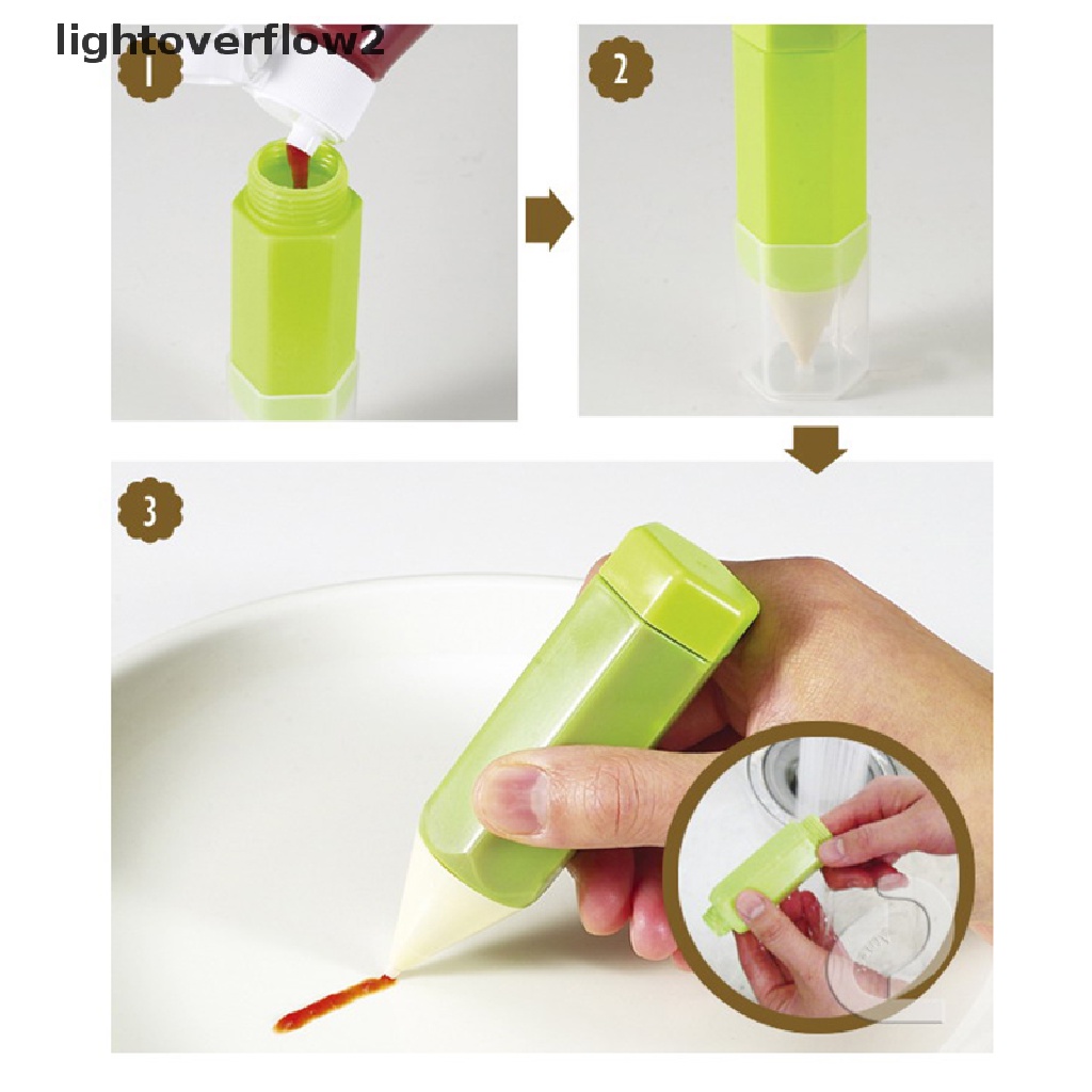 (lightoverflow2) 3pcs / Set Pena Tulis Dekorasi Kue / Biskuit