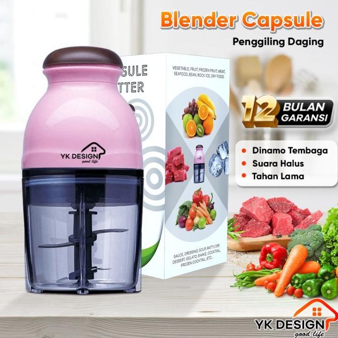 YK DESIGN YK-101 penggiling daging sayur chopper blender kapsul mini