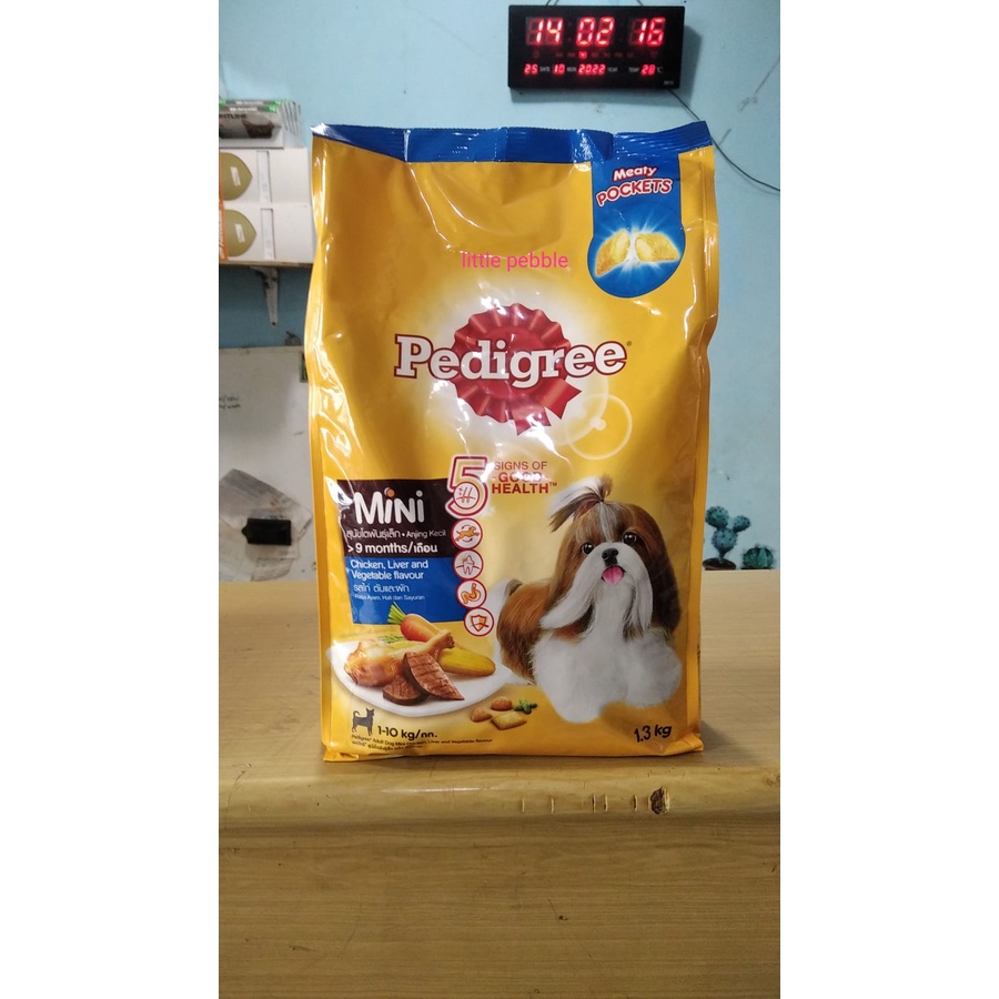 pedigree small breed small bites-makanan kering anjing ras kecil 1.3kg