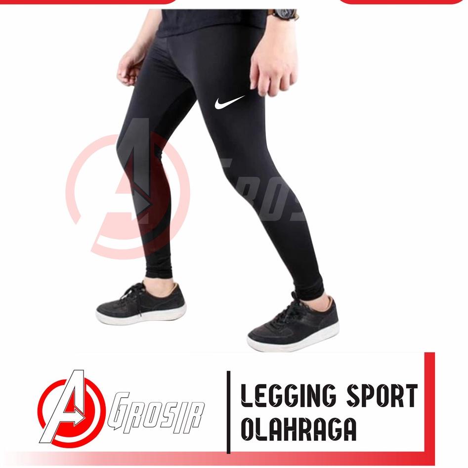 Celana Manset Panjang Lagging Gym Fitness Celana Olahraga pria Lajing Sport Size S,M,L,XL,XXL,3XL {M
