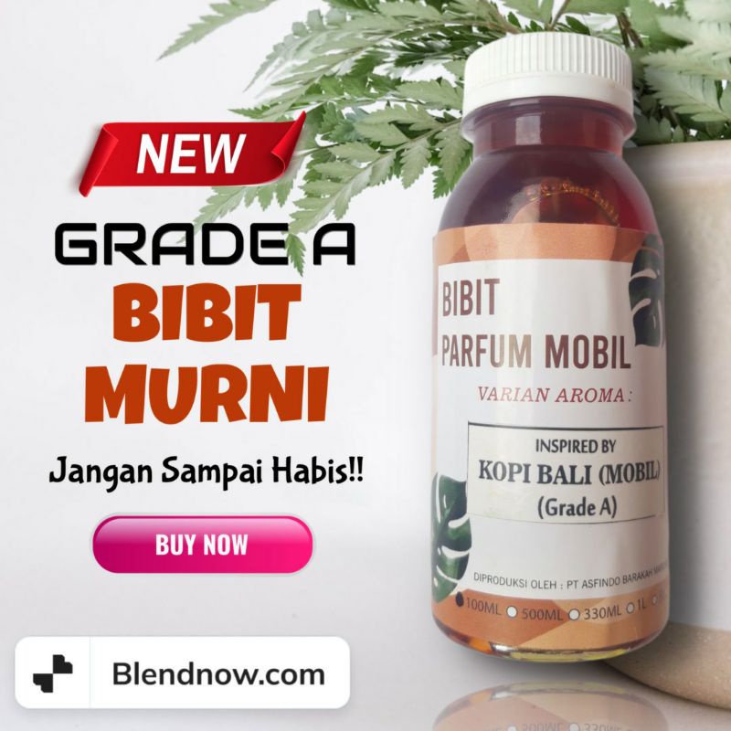 Bibit Murni Parfum Mobil &amp; Ruangan Grade A Isi 100 ml