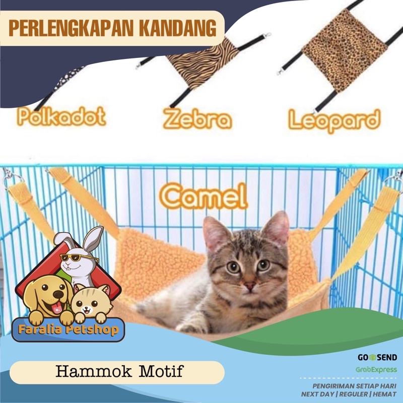 Hammock Kucing Ayunan Kasur Buaian Tempat Tidur Puppy Musang Cat Kitten Pet Hewan Hamok Hamock Sleep Sleeping Pouch