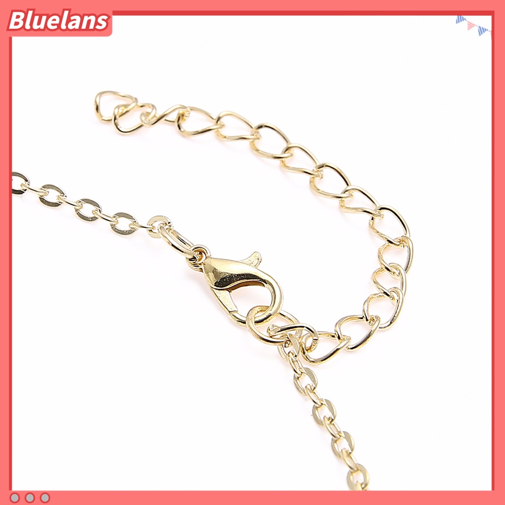 Kalung Rantai Dengan Liontin Bentuk Hati Aksen Berlian Imitasi Untuk Wanita