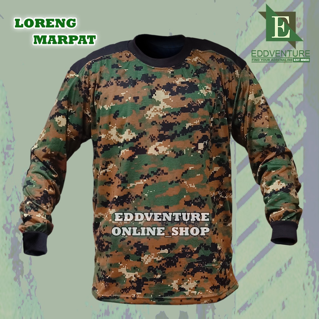 Baju kaos decker dekker hitam biru tua navy polos loreng marpat digital pramuka gurun teluk tactical lengan panjang pria wanita dewasa murah keren