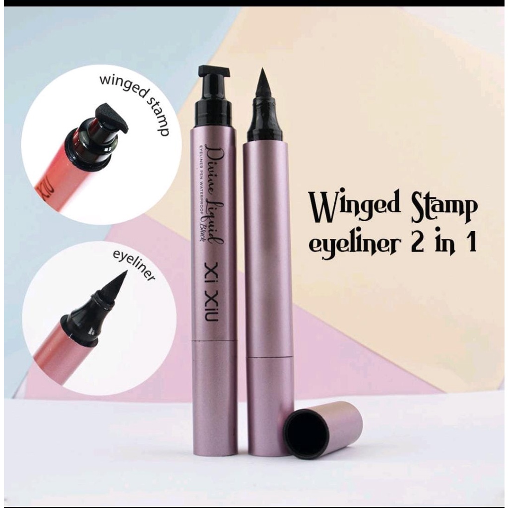XI XIU DIVINE EYELINER PEN WITH STAMP/ XI XIU EYELINER STAMP/ EYELINER PEN