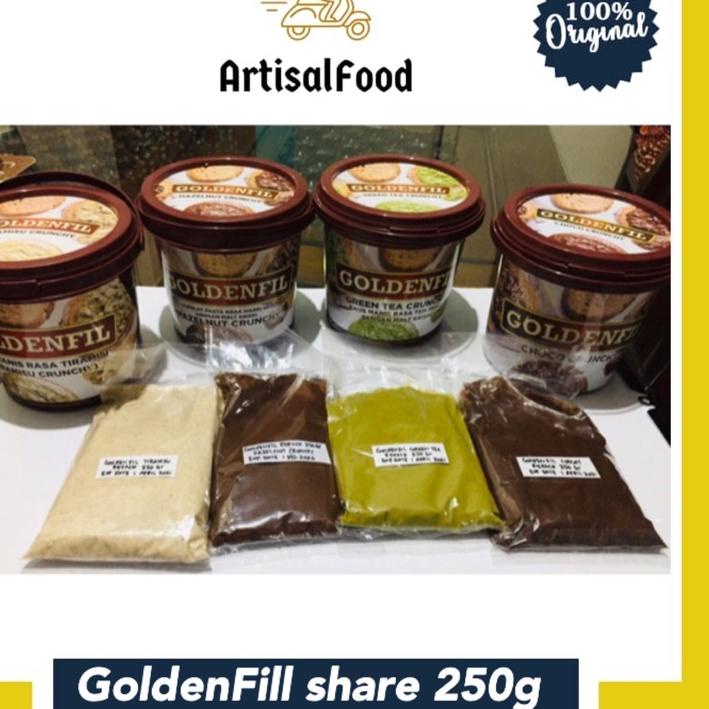 

Goldenfil GOLDENFILL choco coklat tiramisu greentea keju cheese spread crunchy 250 gr share 250gr ㄱ