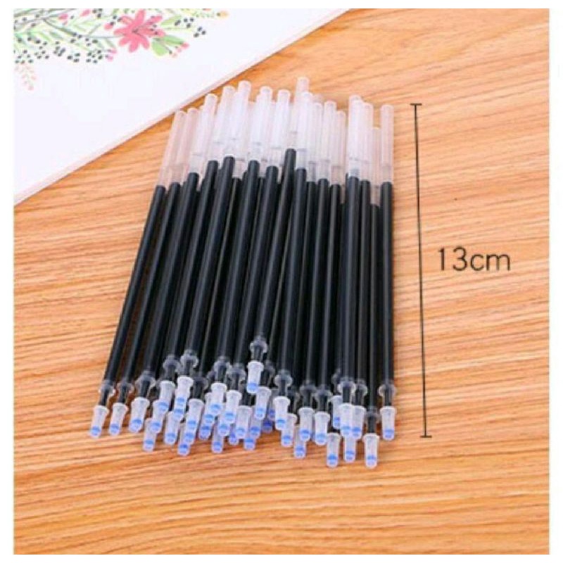 Refill Tinta Pulpen Gel Tinta Pena cair Isi Ulang 0.5mm Tinta Pulpen Warna Biru Hitam Merah Isi Ulang Pulpen Gel Import