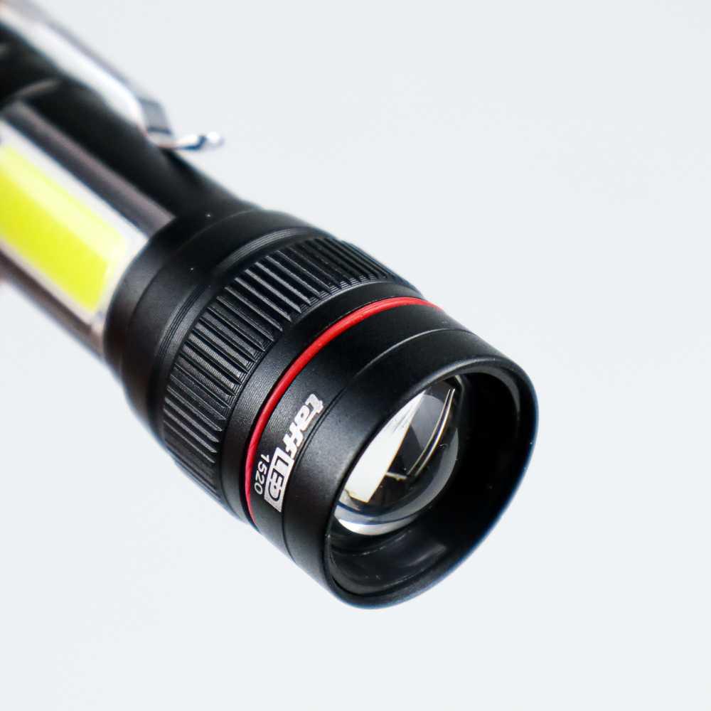 TaffLED Senter LED Outdoor USB Rechargeable XPE-T6 + COB 200 Lumens - 1520