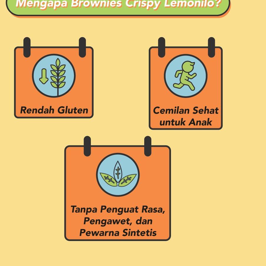 

COD✔️3 Pcs Lemonilo Brownies Crispy Keju 40g|KD3