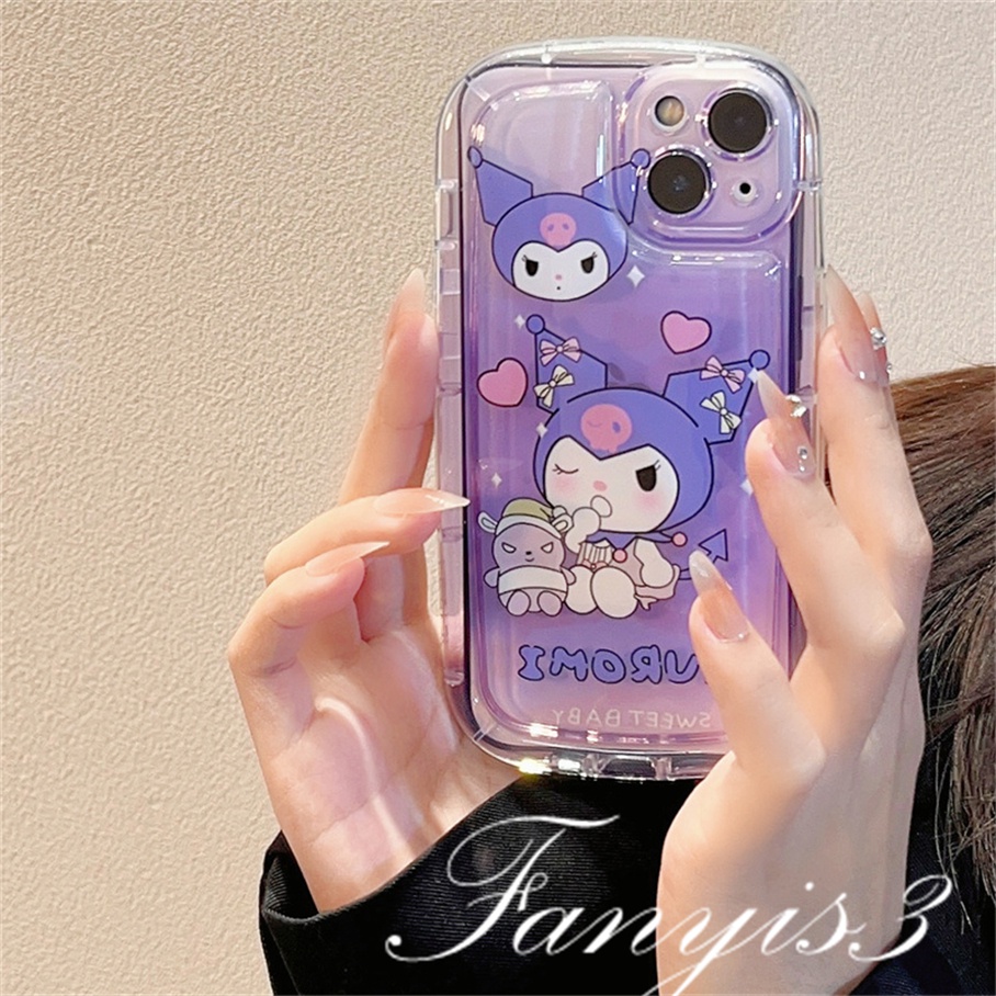 Compatible For IPhone 14 13 12 11 Pro Max X XR Xs Max 8 7 Plus SE 2020 Soft Case TPU Motif Kartun Kulomi Untuk