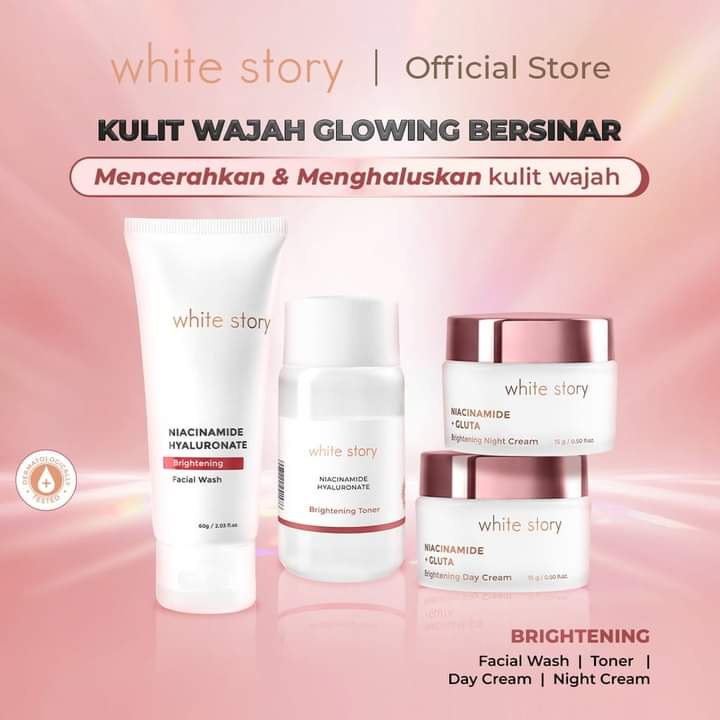 White Story Brightening &amp; Serum Paket Perawatan Wajah Brightening