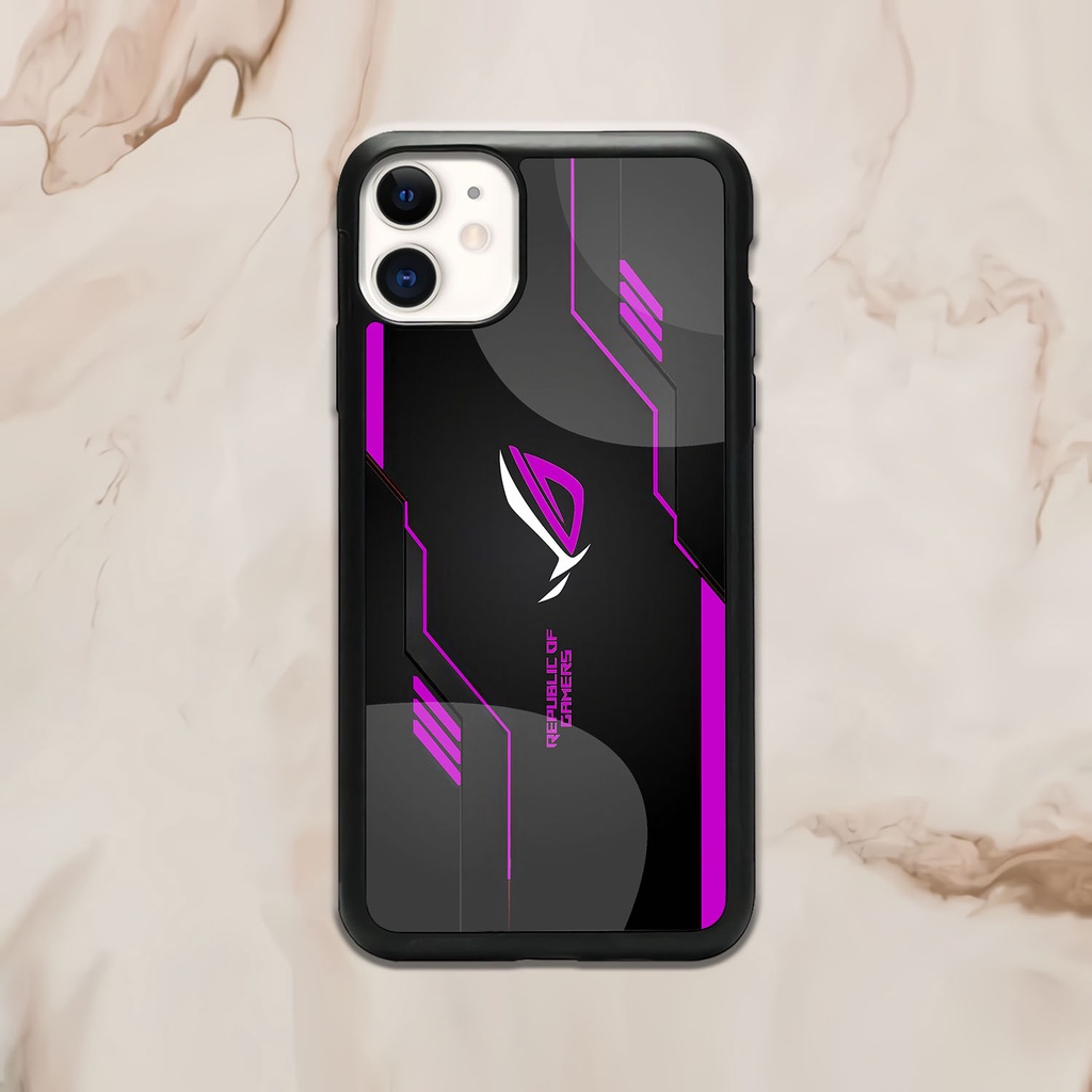 Case Glossy Iphone 11  | Ip11 | Casing Kilau Hp Iphone | Pelindung Hp | Motif Game Rog