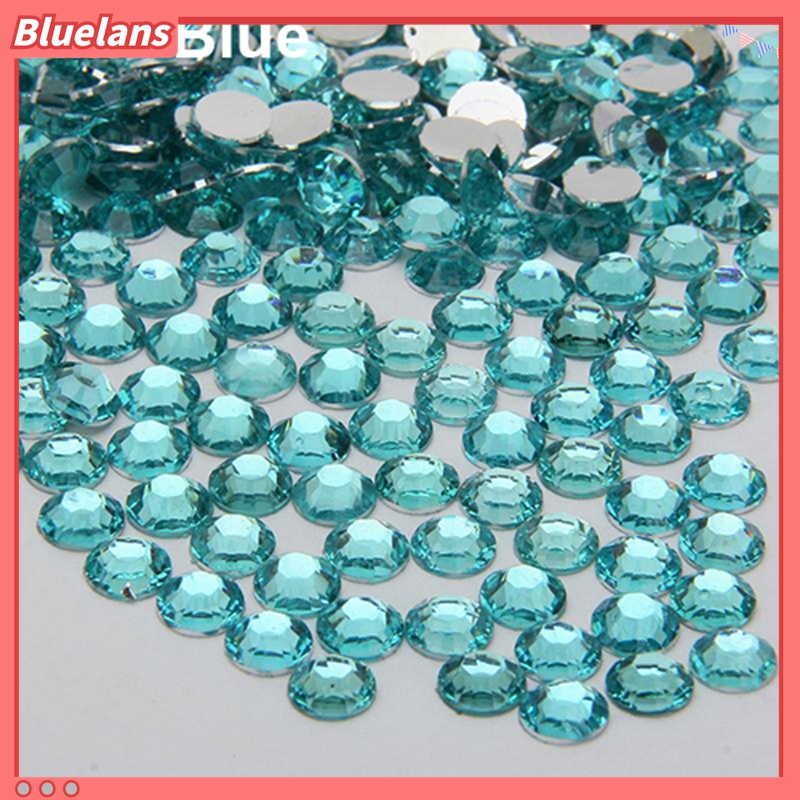 2000pcs Berlian Imitasi Bahan Resin Ukuran 2 / 3 / 4 / 5mm Untuk Case Handphone