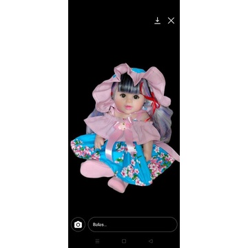 baju boneka reborn, lukthep size 20, 22 & 24 inch