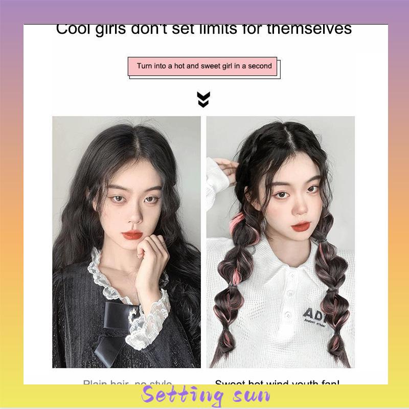Ekor Kuda Poni Ganda Tinggi Wanita  Sorot Lantern Puff  Kepang Twist  Kepang Wig Tali TN