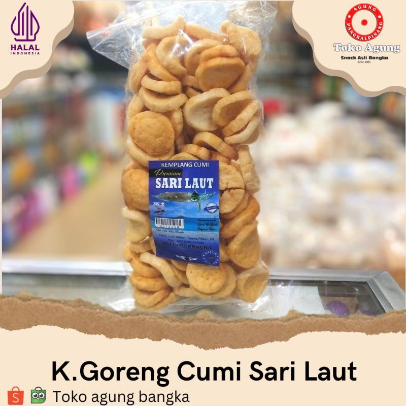 

Kemplang goreng cumi Bangka cap sari laut