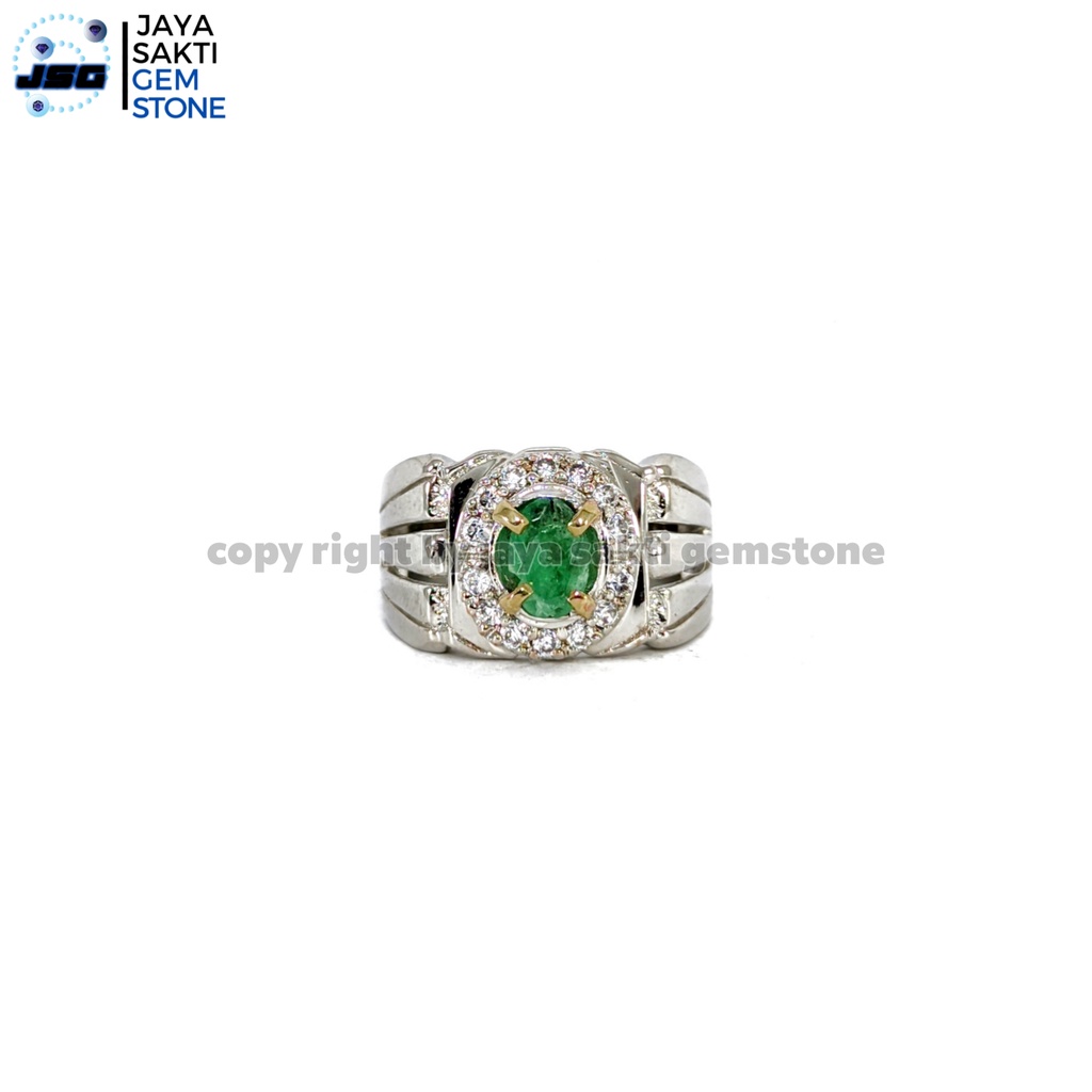 Natural Batu Permata Emerald Berly Zamrud Colombia Ce Minor EBZC16