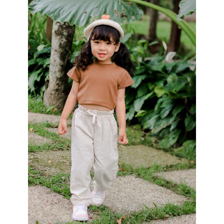 4-5 TH KAOS ANAK ALEXA JUNIOR CROP TEE ANAK ATASAN ANAK PEREMPUAN