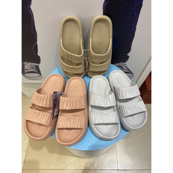 sandal flat wanita dewasa bahan karet ringan 3warna by zandilac