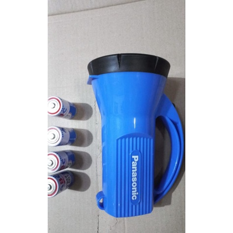 Senter Bohlam Besar Panasonic Kuning GRATIS Baterai Gede Tipe D isi 4