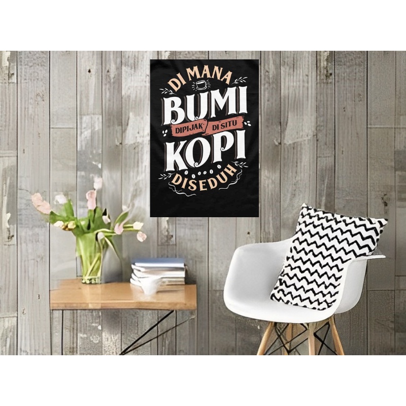 POSTER KAYU MDF QUOTES KATA KATA INSPIRASI HIASAN KAMAR CAFE AESTHETICK KEREN MINIMALIS DEKORASI