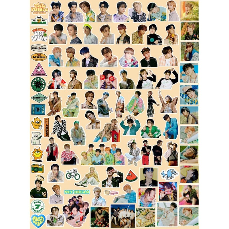 [Ecer] NCT - Unofficial Stiker Photo Sticker KPOP HD Import PVC Waterproof Korean Kpop Sticker