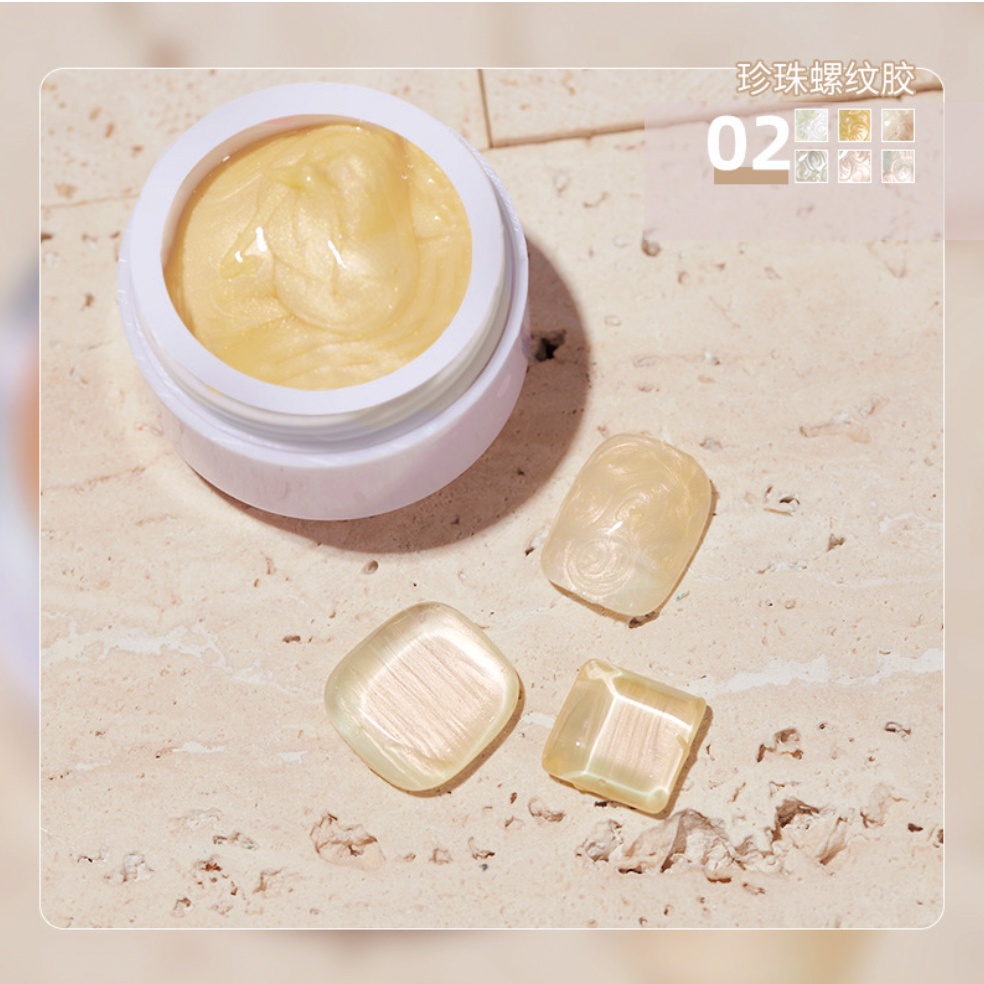 Kutek Gel Mud Painting Gel Mica / Nail Gel Polish Warna pastel Mutiara / cat kuku / kutek kuku UV LED Nail Polish Nail Art Manicure KU043