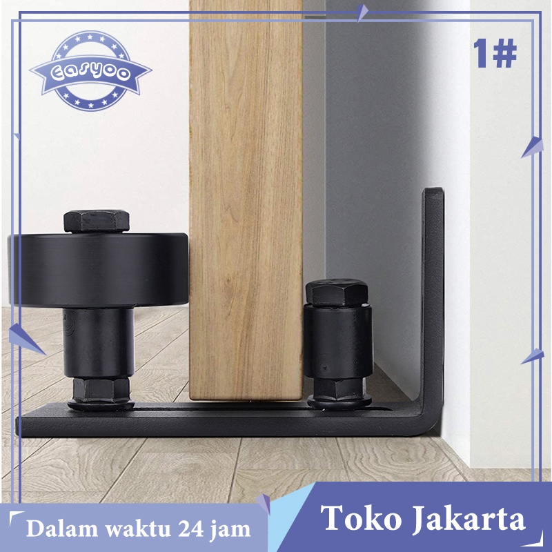 8 In 1 Door Guide Sliding Barn Door Stay Roller Hardware Adjustable