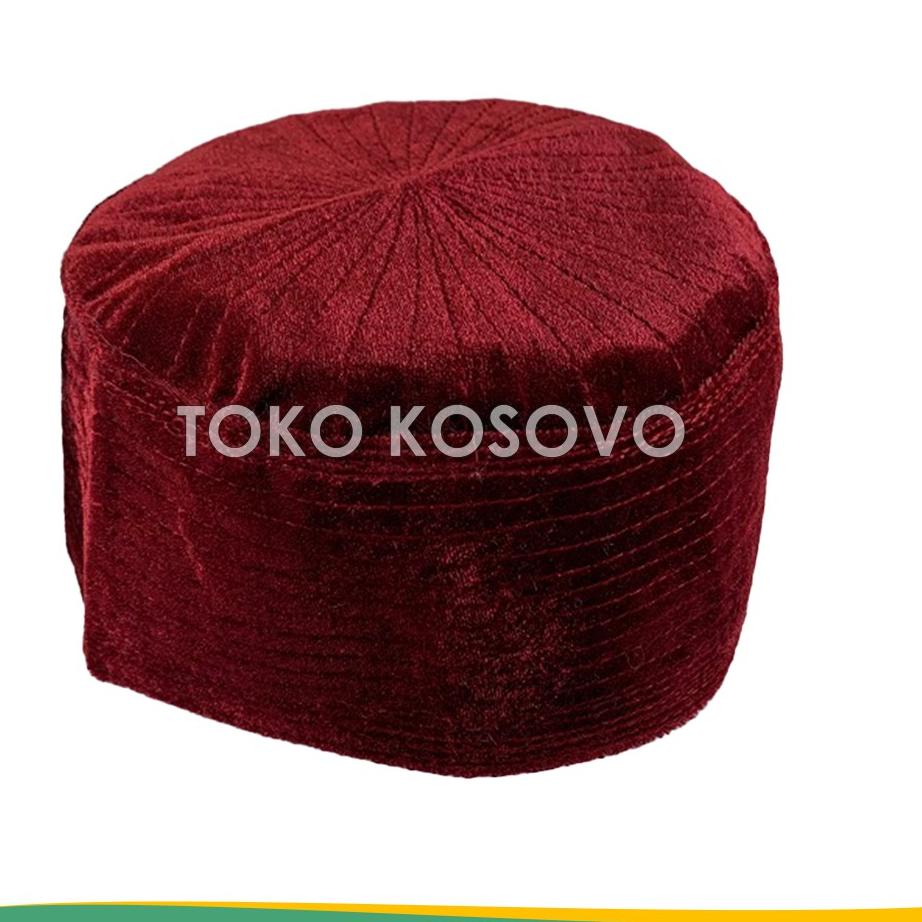 Peci Beludru Bani Hasyim, Kopiah Habib Habaib Hijau, Biru Dongker, Ungu, Hitam, Maroon, Abu Kopyah L