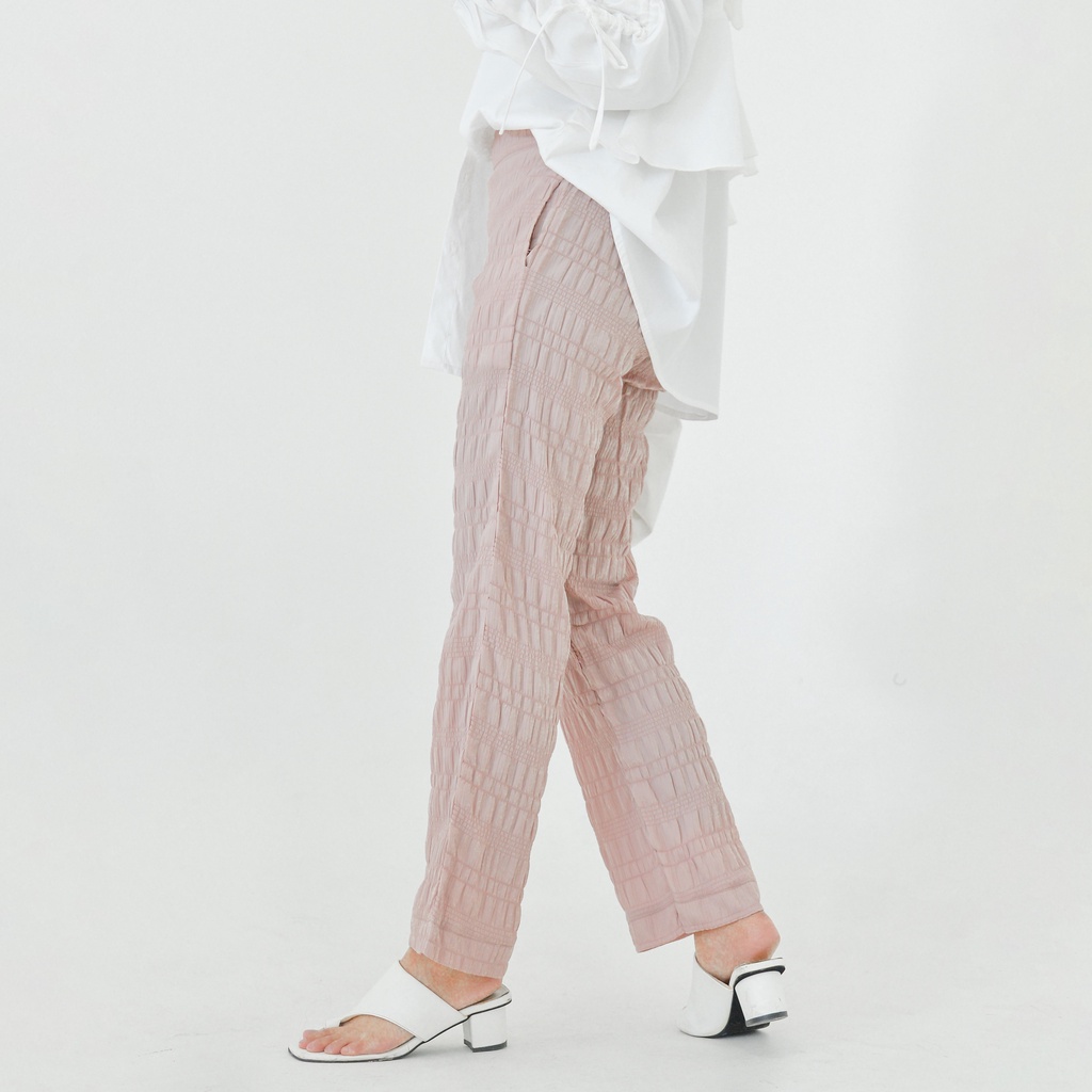 NUNA Aiki Textured Pants Nude CELANA AIKI