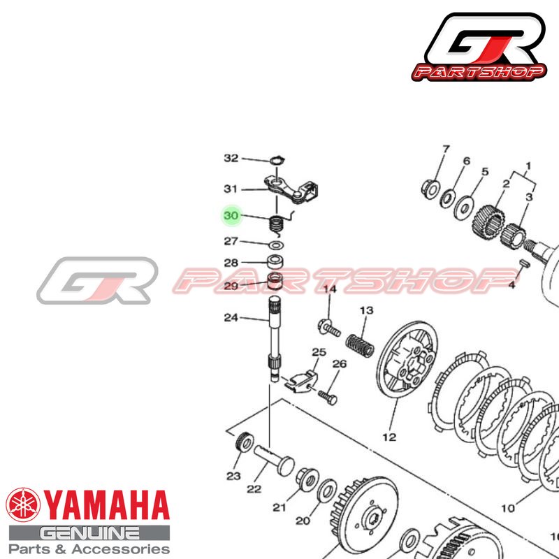 per stut kopling f1zr made in JAPAN ori ygp pir fizr fiz f1z r tarikan setut kopling original yamaha