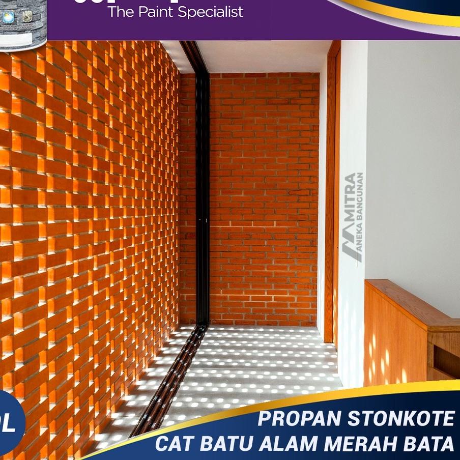 Jual PROPAN STONKOTE CAT BATA MERAH / COATING BATU ALAM / CAT PELINDUNG