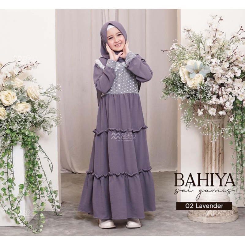 BAHIYA GAMIS ANAK MIX TILEDOT 7-8-9-10-11 TAHUN/PAKAIAN MUSLIM ANAK CERUTY PREMIUM/DRESS MUSLIM ANAK KEKINIAN/FAR MOSLEMSTORE