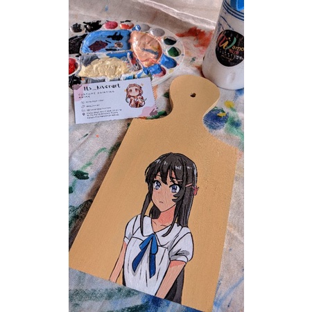 

(PO) Custome cutting board Anime painting