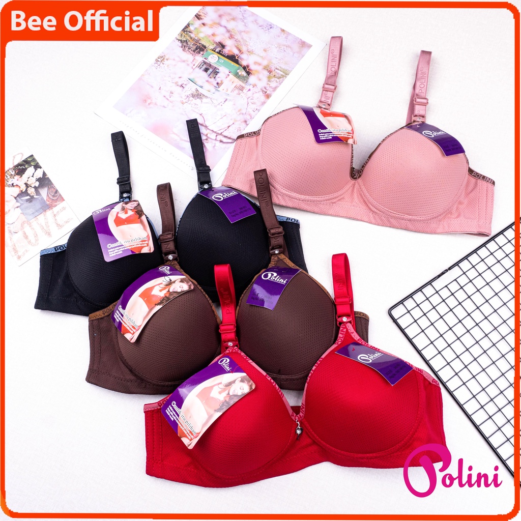 BEE - Bra Bh Wanita Tanpa Kawat Kualitas Premium Pakaian Dalam Wanita A119 POLINI