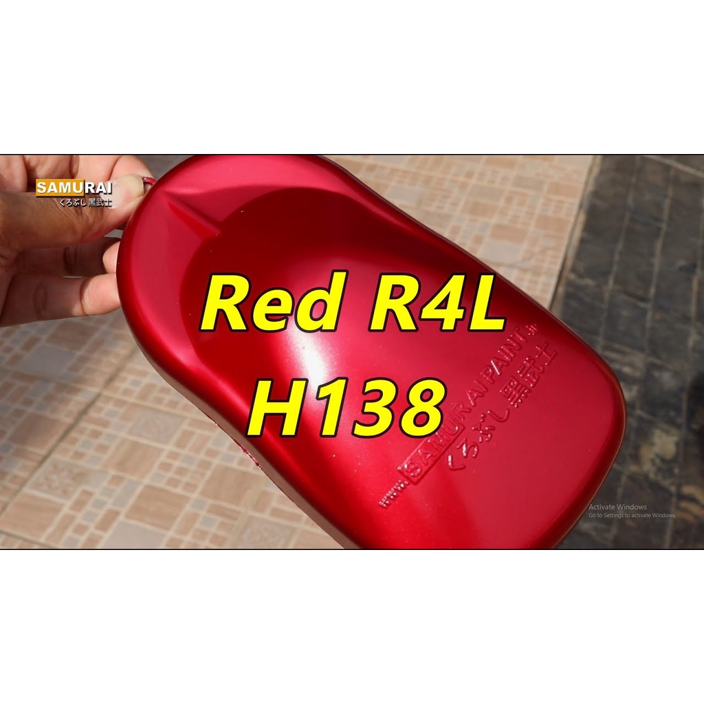 Honda Colours Samurai Paint Kurobushi Cat Semprot Pilox Pilok H138* RED R4L / Merah Metalik (400ml)