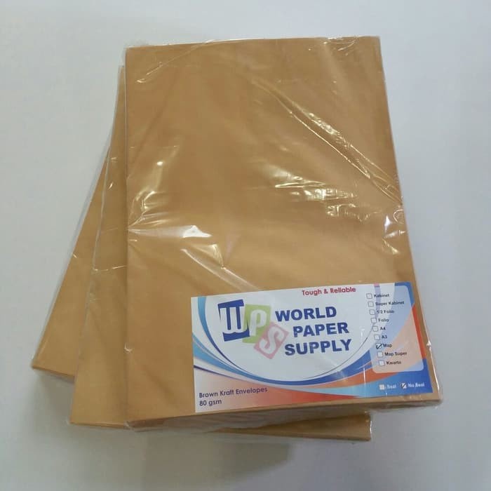 

Spesial Amplop Coklat Ukuran Map Wps ( 27,5 X 37,5 Cm ) Hemat