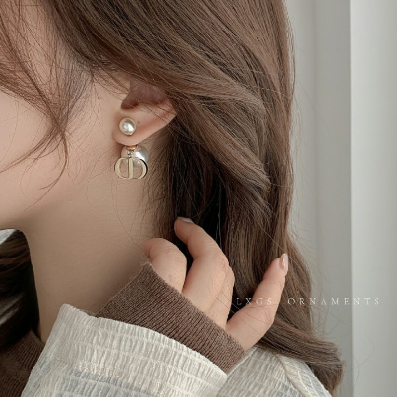 Anting Mutiara Besar Gaya retro level Tinggi Untuk Wanita