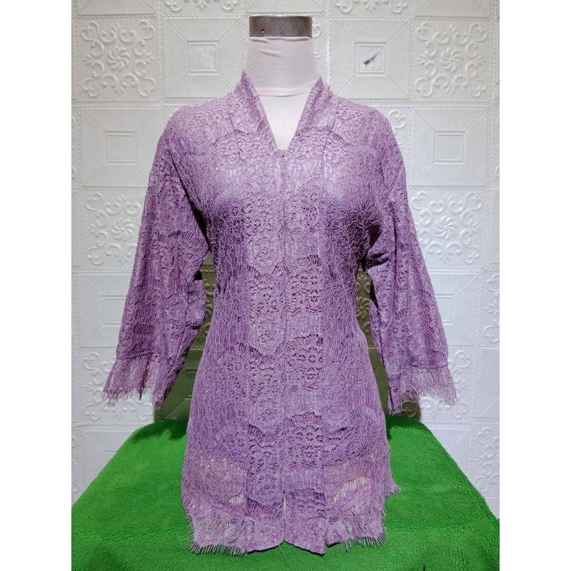 Realpict kebaya brukat kartini lengan 7/8//kebaya floy brukat//kebaya wisuda//kebaya brukat