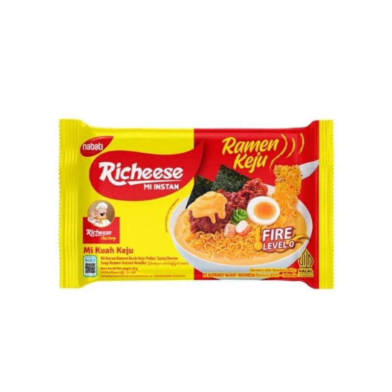 

RICHEESE MIE RAMEN KEJU LEVEL 0 - 5 PCS