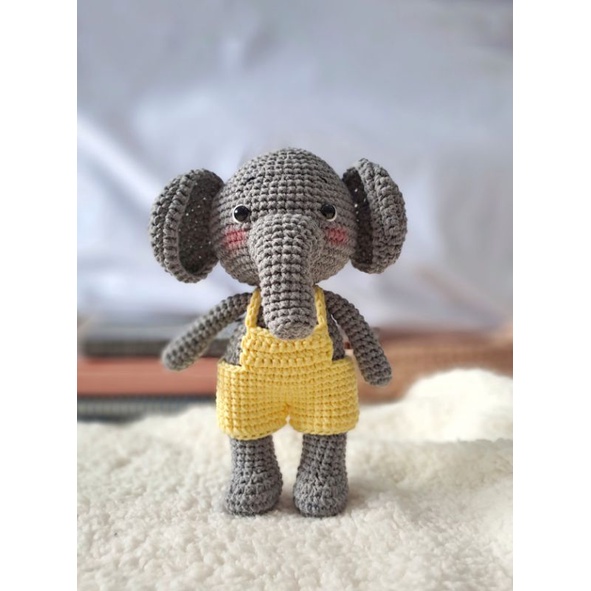 Boneka rajut lucu | boneka gajah