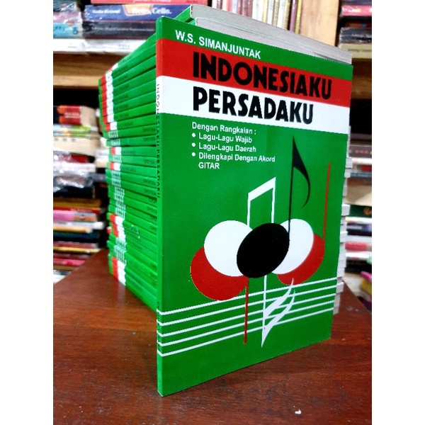 Jual Buku Lagu Wajib Nasional Lagu Daerah Indonesiaku Persadaku W S Simanjuntak Shopee