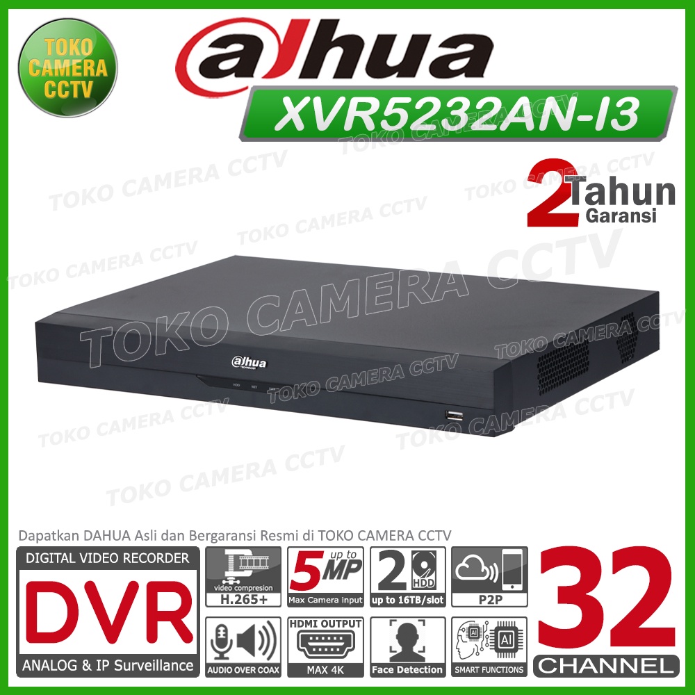DVR CCTV 32 CHANNEL DAHUA XVR5232AN-I3 / DVR 32 CH XVR 5232AN-I3